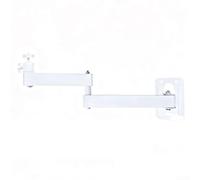 TDCuizent Soporte de proyector ajustable montado en la pared con rotación de 90 grados para oficina en casa, sala de conferencias, apto para proyectores, cámaras, paquete de padres blanco (20-35