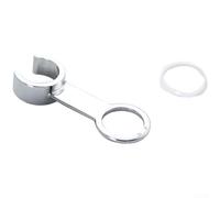 TDCuizent Soporte de spray de inodoro de acero inoxidable con soporte giratorio de 360° sin perforación, soporte pulverizador de bidé para baño, gris plomizo liso (E)