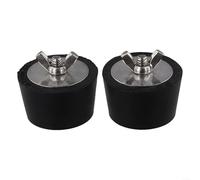 TDCuizent Tapón de expansión de goma para piscina, para invierno, 45 mm, enchufe negro para retorno de skimmer y líneas de limpieza, evita la congelación, accesorios de piscina, paquete de 2