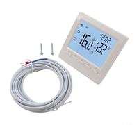 TDCuizent Termostato digital de habitación con pantalla LCD para caldera y calefacción por suelo programable 5+2/6+1, horario semanal, control de voz, soporte de bloqueo, función anticongelante