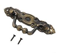 TDCuizent Tiradores europeos de aleación de zinc de 105 mm con tornillos de montaje retro para muebles de cocina, armario, cómoda, puerta de armario con tornillos de montaje, bronce, oro, cobre y