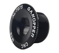 TDCuizent Tornillo de fijación de brazo de manivela de bicicleta de aleación de aluminio para bicicleta de montaña, bicicleta de carretera, negro, 28 mm para todas las bicicletas (M19)