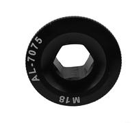 TDCuizent Tornillo de fijación de brazo de manivela de bicicleta de aleación de aluminio para bicicleta de montaña, bicicleta de carretera, negro, 28 mm para todas las bicicletas (M18/)