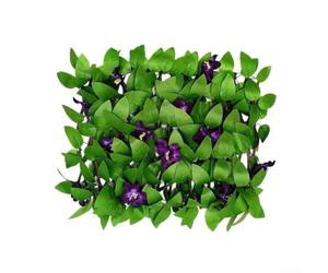 TDCuizent Valla de hiedra artificial extensible, panel de pantalla de privacidad para jardín, pared, patio, decoración de interiores, telón de fondo de follaje de plástico realista, 40 cm (orquídea
