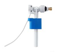 TDCuizent Válvula de llenado de cisterna de latón con control de cantidad de agua ajustable y conector G1/2 para Geberit y la mayoría de tanques de agua de inodoro de plástico o porcelana
