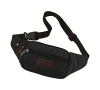 TDEOK Bolsa de deporte de gran capacidad para mujer, cinturón al aire libre, pecho y cintura, Negro , talla única