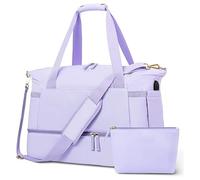 TDEOK Bolsa de deporte para mujer, 37 l, bolsa de viaje deportiva con puerto de carga USB, bolsa de noche, calendario de Adviento, bolsas de llenado, morado, talla única