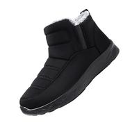 TDEOK Botas de invierno para mujer, resistentes al agua, cálidas, botas de nieve forradas, botas de invierno, botas de caña corta antideslizantes, botas de tobillo, cómodas, botas de senderismo, botas