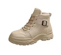 TDEOK Botas de senderismo cálidas para exteriores, botas de esquí para mujer, 41, resistentes al agua, caqui, 36 EU