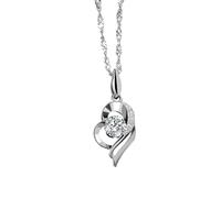 TDEOK Collar sencillo y fresco con incrustaciones de diamantes para mujer con signo del zodiaco, collar en forma de corazón, cadena de clavícula de moda, cadena larga para mujer, plata, Gd1, talla