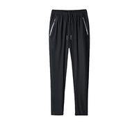 TDEOK Pantalones de chándal ligeros para hombre con bolsillos con cremallera, pantalones de entrenamiento abiertos, tejido de malla, pantalones largos transpirables, pantalones deportivos suaves,