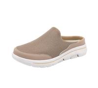 TDEOK Zapatos de senderismo de los hombres de malla única generación medio un estribo zapatos perezosos frontera de gran tamaño masculino vital zapatos para hombre 42, caqui, 44 EU