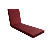 TDHLW Dark Red,21.2 * 72.7 * 3.44in, Cojines para Tumbonas de Exterior, CojíN Impermeable para Silla Reclinable, Repuesto para Mobiliario de Patio, Piscina y Terraza