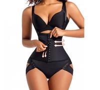 TDJDYQU Corsés Adelgazantes para Mujeres, Fajas Moldeadoras para El Control Abdominal, Posparto Corsés Moldeadores Cuerpo(Schwarz,3XL)