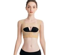 TDJDYQU Sujetador con Cierre Delantero para Mujeres Después De Una Cirugía Corrector De Postura Compresión Fajas Moldeadoras(Skin Tone,M)