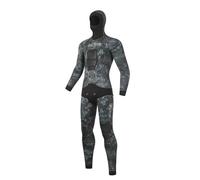 TDJDYQU Traje De Neopreno De 3,5 mm con Capucha 2 Piezas De Manga Larga Conjunto De Buceo para Caza con Protector Pectoral para Buceo En Aguas Frías(Grün,3XL)