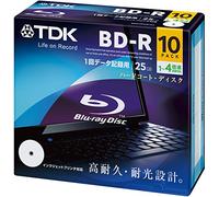 TDK Blu-ray Disc BD-R 25 GB de datos para 1 - 4 x color blanco amplia imprimible disco 5 mm SLIM Case 10 Pack brd25pwb10 a (importación de Japón)