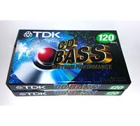 TDK CD Heavy Bass Performance 120 Minutos Audio Cassette Cintas - 2 Pack