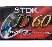 TDK D60 IECi/TypeI - Cinta de Casete (Alta Salida)