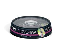 TDK DVD-RW 4.7GB 4X 10PK - Spindle 10 DVD-RW