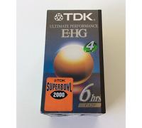 TDK T-120 E-HG Ultimate Performance cintas VHS (4 unidades)