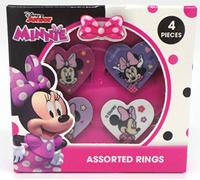 TDL Disney Minnie Mouse - 4 Anillos - Licenciado Oficialmente - 4 Anillo Box Set