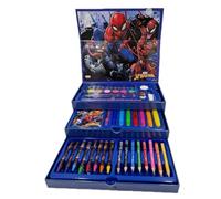 TDL Marvel Spiderman - Estuche de arte para colorear de 52 piezas y set de viaje para niños