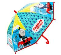 TDL Thomas The Tank Engine - Paraguas para niños Brolly POE Dome transparente ligero cubierta de lluvia, azul, S