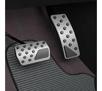 TDOFYH Cubierta de pedal de aleación de aluminio para Jeep Grand Cherokee Dodge Durango 2011-2021, sin perforación, frenos de aluminio y acelerador (plateado)