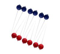 Tdoutop 6 Pelotas de Golf (2 Colores) para Actividades en Interiores O Exteriores, 42 Mm, Rojo Y Azul, Azul Rojo