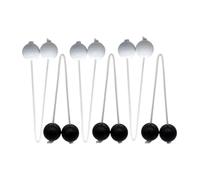 Tdoutop 6 Pelotas de Golf (2 Colores) para Actividades en Interiores O Exteriores, 42 Mm, Rojo Y Azul, Blanco Negro