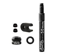 Tdoutop Kit Extensor de Llanta de Carbono para Válvula Presta Sin Cámara con Tuerca Central
