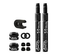 Tdoutop Kit Extensor de Llanta de Carbono para Válvula Presta Sin Cámara con Tuerca Central