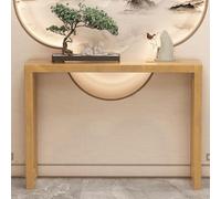 Tdsmyxgs Mesa Consola De Madera Maciza Estilo Chino, Mesa Auxiliar De Estructura Robusta, Mesa Moderna para Recibidor Y Vestíbulo,Ideal para Sala De Estar U Oficina En Casa(Wood Color,100cm)