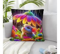 TDSNKAVHB Ratón Funda De Almohada Impresa En 3D Almohada Cuadrada Decorativa para El Hogar Pobres Set De Regalo De Decoración Festiva De 2 Piezas Set De Fundas para Sofá Sofá Dormitorio Salón 50x50cm