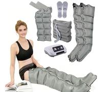 TDSYOCG Botas de Presoterapia Piernas y Abdomen | Botas Presoterapia Piernas con 6 Cavidades | Masajeador de Compresión de Aire para Casa, Drenaje Linfático Profesional y Alivio del Dolor