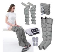 TDSYOCG Botas Presoterapia Piernas y Abdomen | Masajeador Presoterapia Profesional de 6 Cavidades | Equipo para Casa con Compresión de Aire, Ideal para Drenaje Linfático y Aliviar Dolor Muscular