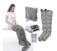 TDSYOCG Botas Presoterapia Piernas y Abdomen | Masajeador Presoterapia Profesional de 6 Cavidades | Equipo para Casa con Compresión de Aire, Ideal para Drenaje Linfático y Aliviar Dolor Muscular