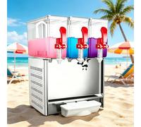 TDSYOCG Dispensador de Bebidas Comercial de Acero Inoxidable 10/20/30/40 L, Máquina de Zumos Profesional con Sistema de Agitación para Hostelería, Restaurantes y Buffet, Enfriador de Bebidas Frías