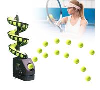 TDSYOCG Máquina de Pelotas de Tenis, Máquina Lanzapelotas de Tenis Portátil, Lanzador Automático Profesional, Capacidad 33 Pelotas, para Principiantes y Entrenamiento, Uso en el hogar/cancha