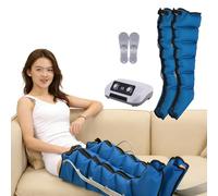 TDSYOCG Máquina de Presoterapia Profesional para Casa con 6 Cámaras, Botas Presoterapia Piernas Y Abdomen Brazos Casa, Drenaje Linfático Eficaz, Mejora la Circulación y Relaja Las Piernas