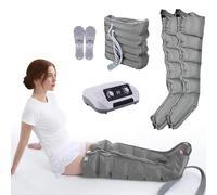 TDSYOCG Máquina de Presoterapia Profesional para Casa con 6 Cámaras, Botas Presoterapia Piernas Y Abdomen Brazos Casa, Drenaje Linfático Eficaz, Mejora la Circulación y Relaja Las Piernas
