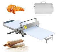 TDSYOCG Máquina Manivela Laminadora de Masa, Laminadora de Masa Manual Compacta, Grosor Ajustable 0-25 mm, Laminadora de Fondant de Acero Inoxidable para el Hogar, para Glaseado, Mazapán y Hojaldre