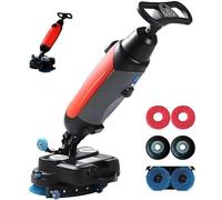 TDSYOCG Pulidora y Abrillantadora de Suelos Multifuncional, Fregadora Sin Cable, Limpieza Húmeda y Seca, Capacidad de Limpieza de 13000 pies²/h, Fregadora Ligera, Cepillo Rotativo 360°