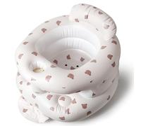 TDTOK Asiento inflable mejorado para bebé, asiento de piso para bebés de 3 meses en adelante, asiento de bebé para sentarse con aire integrado, asiento de baño para bebé, asiento de verano para
