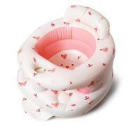 TDTOK Asiento inflable mejorado para bebé, asiento de piso para bebés de 3 meses en adelante, asiento de bebé para sentarse con aire integrado, asiento de baño para bebé, asiento de verano para