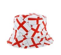 TDTRADD Sombrero unisex reversible con doble impresión lateral, algodón, para el sol, pescador, senderismo, camping, deportes al aire libre, talla única, Bandera de San Jorge, Talla única