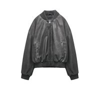 Tdvcpmkk Chaqueta Bomber Para Mujer, Chaqueta Corta De Piel Sintética, Abrigo De Piel Sintética Con Cuello De Tortuga Para Mujer
