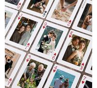 TDXHHW Cartas de juego de fotos personalizadas, alternativa de álbum de fotos personalizado, barajas de cartas de juego, recuerdos únicos de fiesta familiar, tarjetas de póquer de boda, regalo de