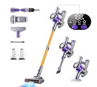 Tdyon 40KPa/450W Aspiradora sin Cable, aspiradora sin Cable Potente hasta 50 Mins, con Smart Screen y Cepillo Antienredos, Alfombra Pelo Mascota Suelo Sofá[Clase de eficiencia energética A+++]